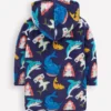 Towelling Zip-Up Throw-On College Navy Sharks