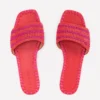 Trim Detail Flat Sandal Pink Peony/Orange Stripe Trim Detail Flat Sandal Pink Peony/Orange Stripe