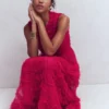 Tulle Bow Party Dress Vibrant Pink Tulle Bow Party Dress Vibrant Pink