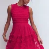 Tulle Bow Party Dress Vibrant Pink Tulle Bow Party Dress Vibrant Pink