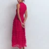 Tulle Bow Party Dress Vibrant Pink Tulle Bow Party Dress Vibrant Pink