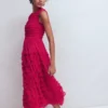 Tulle Bow Party Dress Vibrant Pink Tulle Bow Party Dress Vibrant Pink