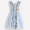 Tulle Cross Back Dress Blue Tulle Cross Back Dress Blue
