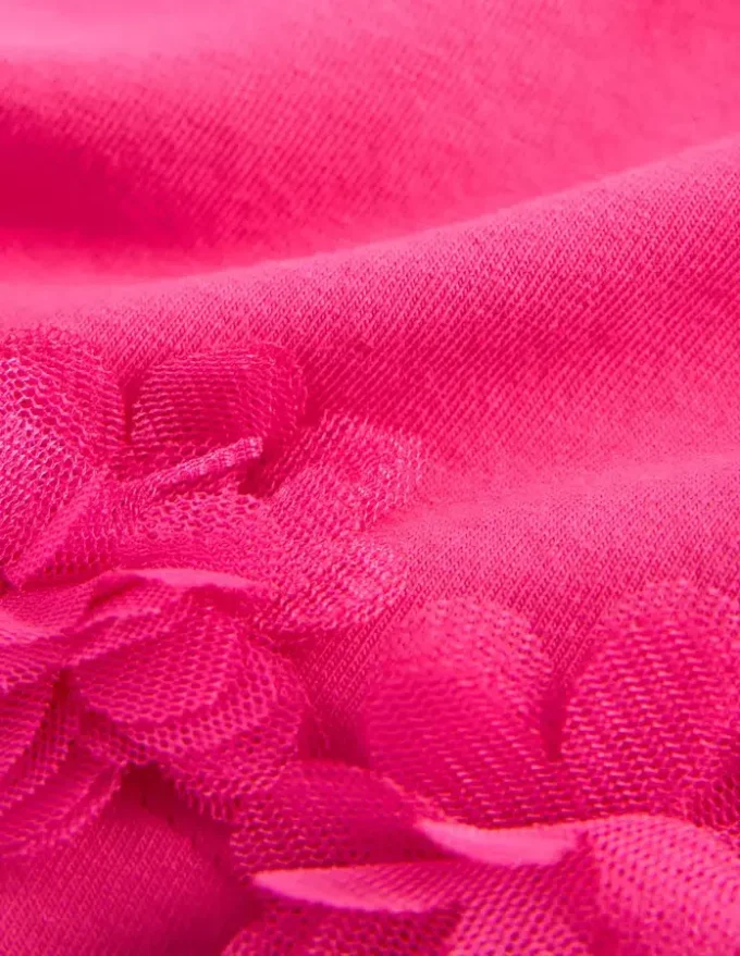 Tulle Hem Shorts Flamingo Pink Tulle Hem Shorts Flamingo Pink