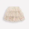 Tulle Interest Skirt Soft Ivory Multi Spot Tulle Interest Skirt Soft Ivory Multi Spot
