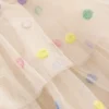 Tulle Interest Skirt Soft Ivory Multi Spot Tulle Interest Skirt Soft Ivory Multi Spot