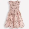 Tulle Ruffle Occasion Dress Rose Smoke Flock Spot Tulle Ruffle Occasion Dress Rose Smoke Flock Spot