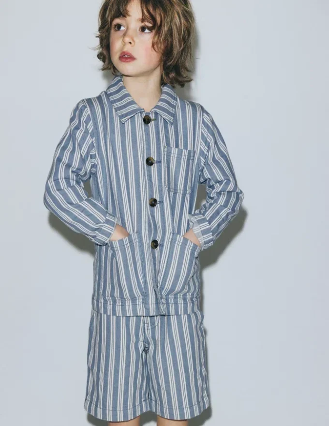 Twill Jacket Grey Stripe Twill Jacket Grey Stripe