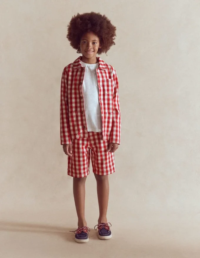 Twill Jacket Red Gingham Twill Jacket Red Gingham