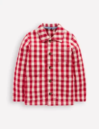 Twill Jacket Red Gingham