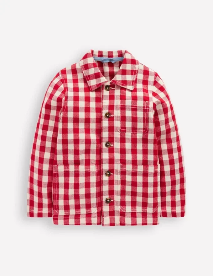 Twill Jacket Red Gingham Twill Jacket Red Gingham