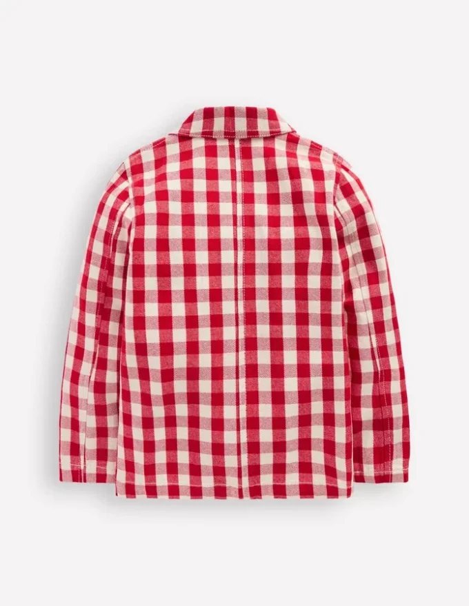 Twill Jacket Red Gingham Twill Jacket Red Gingham