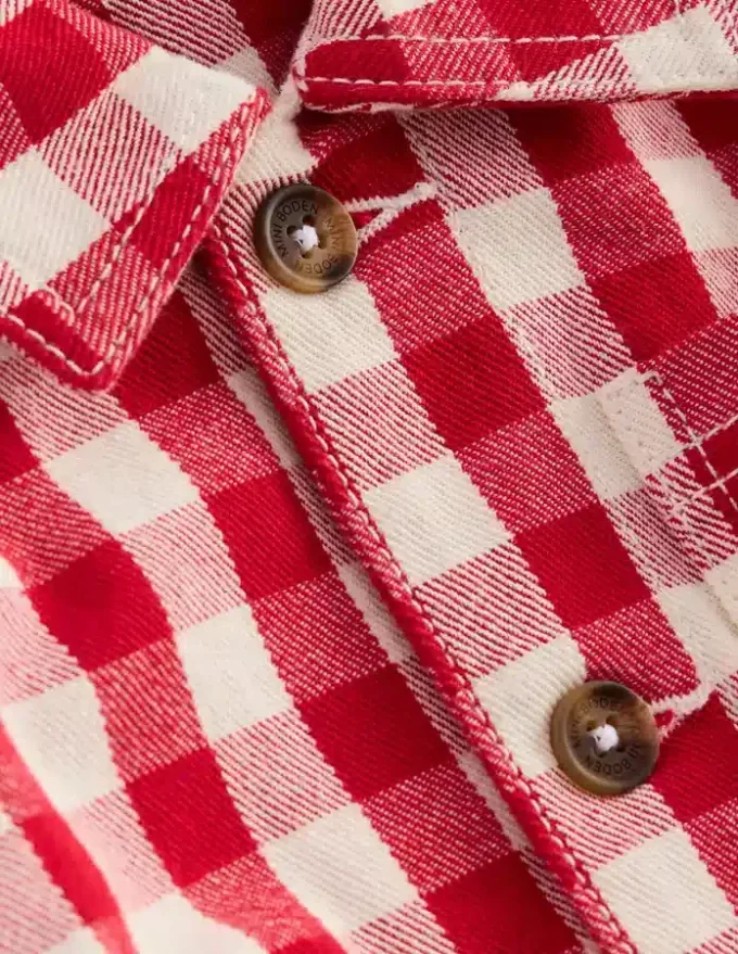 Twill Jacket Red Gingham Twill Jacket Red Gingham