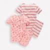 Twin Pack Short Pajamas Chalk Pink Daisy