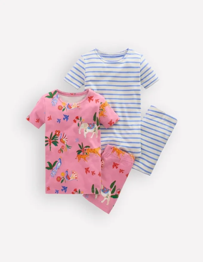 Twin Pack Short Pajamas Pink Unicorn Twin Pack Short Pajamas Pink Unicorn
