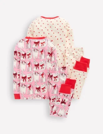 Twin Pack Snug Pajamas Bubblegum Pink Favourite Pets