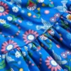Twirly Jersey Dress Kingfisher Blue Bird Floral Twirly Jersey Dress Kingfisher Blue Bird Floral