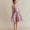 Twirly Jersey Dress Pink Floral Twirly Jersey Dress Pink Floral
