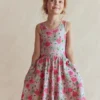 Twirly Jersey Dress Pink Floral Twirly Jersey Dress Pink Floral