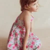 Twirly Jersey Dress Pink Floral Twirly Jersey Dress Pink Floral