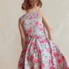 Twirly Jersey Dress Pink Floral Twirly Jersey Dress Pink Floral