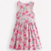 Twirly Jersey Dress Pink Floral Twirly Jersey Dress Pink Floral