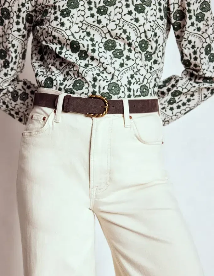 Twist Buckle Belt Brown Twist Buckle Belt Brown