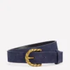 Twist Buckle Belt Navy Twist Buckle Belt Navy