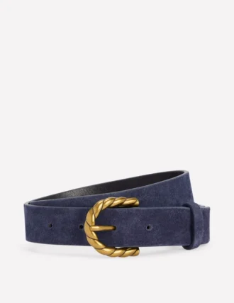 Twist Buckle Belt Navy