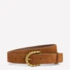 Twist Buckle Belt Tan Twist Buckle Belt Tan