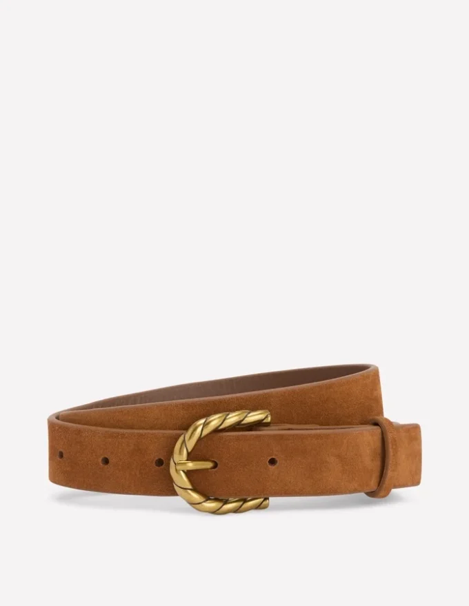 Twist Buckle Belt Tan Twist Buckle Belt Tan