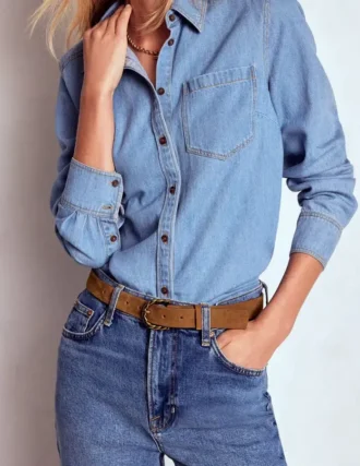 Twist Buckle Belt Tan