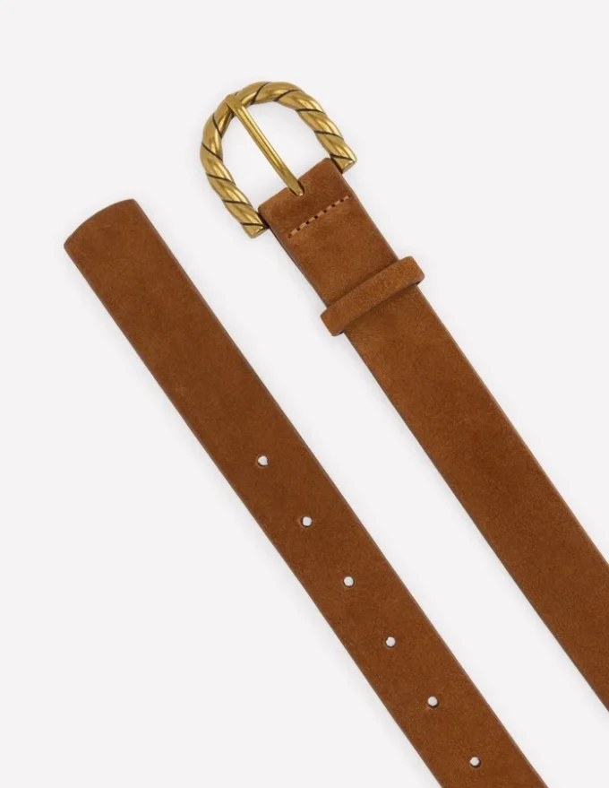 Twist Buckle Belt Tan Twist Buckle Belt Tan