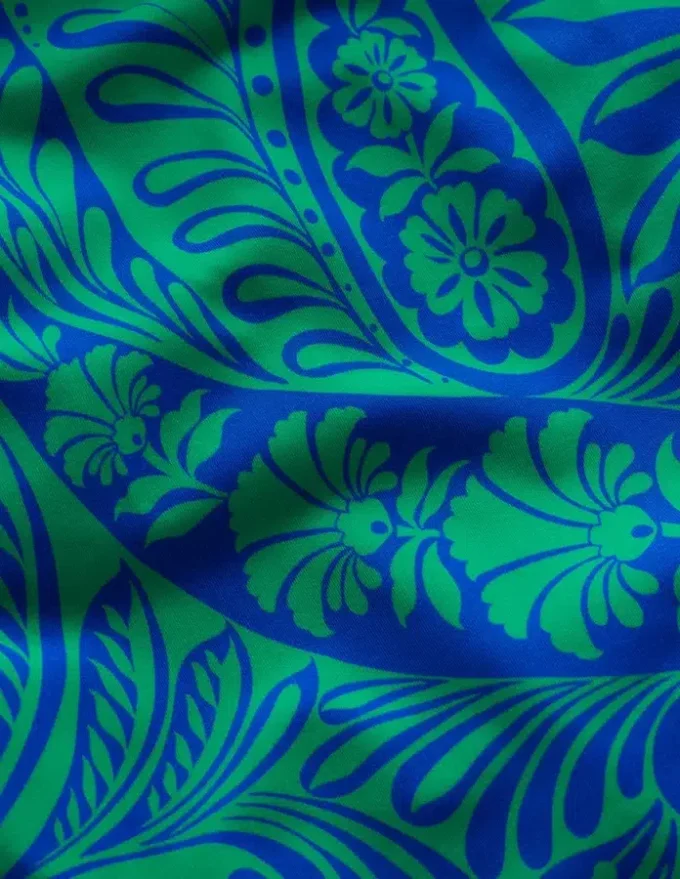Twist Strap Swimsuit Blue, Enchanted Paisley Twist Strap Swimsuit Blue, Enchanted Paisley