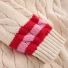 V-neck Cable Sweater Ecru Marl V-neck Cable Sweater Ecru Marl