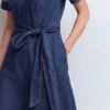 V-Neck Denim Dress Mid Vintage V-Neck Denim Dress Mid Vintage