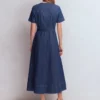 V-Neck Denim Dress Mid Vintage V-Neck Denim Dress Mid Vintage