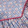 V-waist Woven Dress Bluejay Cherry Stripe