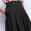 Valentina Cotton Sateen Skirt Black Valentina Cotton Sateen Skirt Black