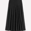 Valentina Cotton Sateen Skirt Black Valentina Cotton Sateen Skirt Black