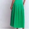 Valentina Cotton Sateen Skirt Rich Emerald Valentina Cotton Sateen Skirt Rich Emerald