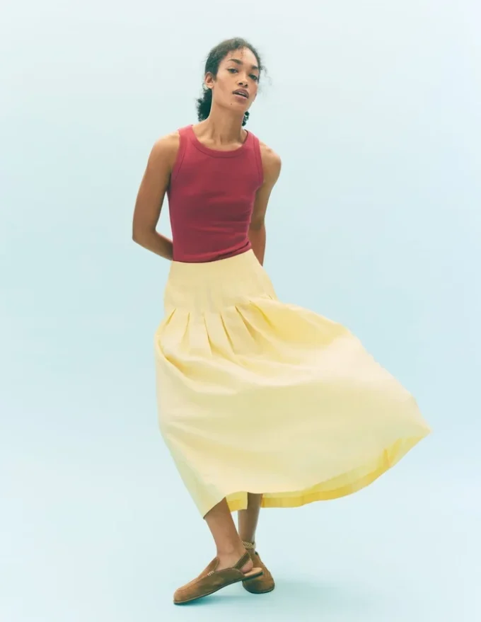 Valentina Linen Skirt Buttercream Valentina Linen Skirt Buttercream