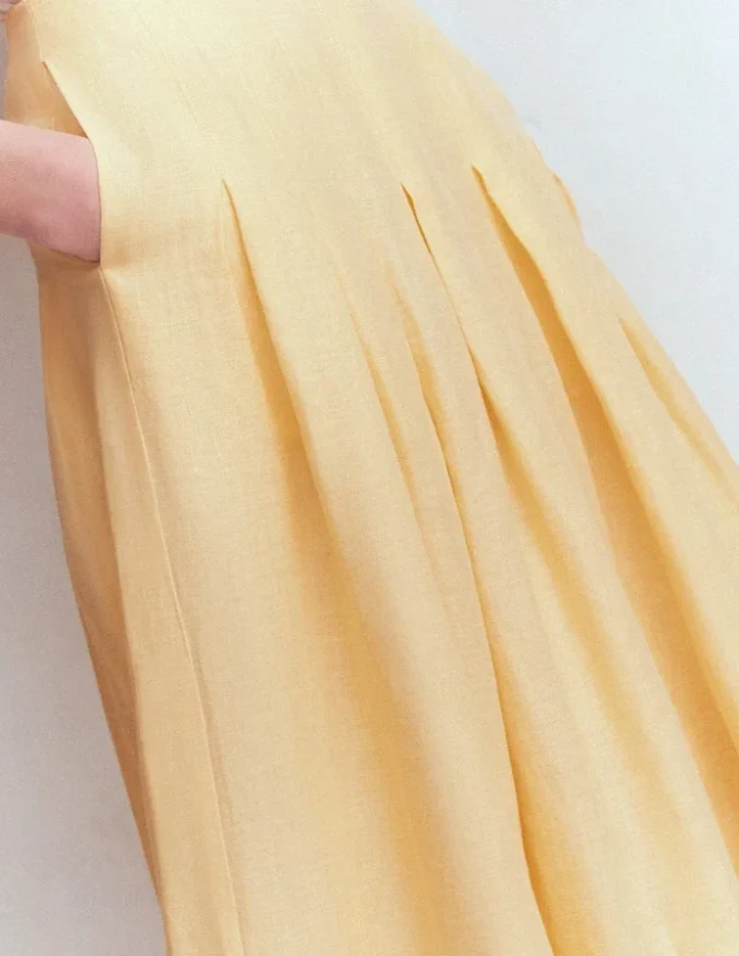 Valentina Linen Skirt Buttercream Valentina Linen Skirt Buttercream