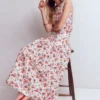 Valentina Linen Skirt Ivory, Bloom Scatter Valentina Linen Skirt Ivory, Bloom Scatter