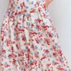 Valentina Linen Skirt Ivory, Bloom Scatter Valentina Linen Skirt Ivory, Bloom Scatter