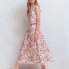 Valentina Linen Skirt Ivory, Bloom Scatter Valentina Linen Skirt Ivory, Bloom Scatter