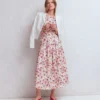 Valentina Linen Skirt Ivory, Bloom Scatter Valentina Linen Skirt Ivory, Bloom Scatter