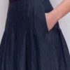 Valentina Linen Skirt Navy Valentina Linen Skirt Navy