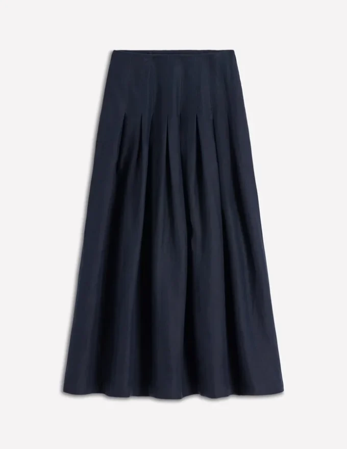 Valentina Linen Skirt Navy Valentina Linen Skirt Navy