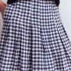Valentina Linen Skirt Navy Gingham Valentina Linen Skirt Navy Gingham